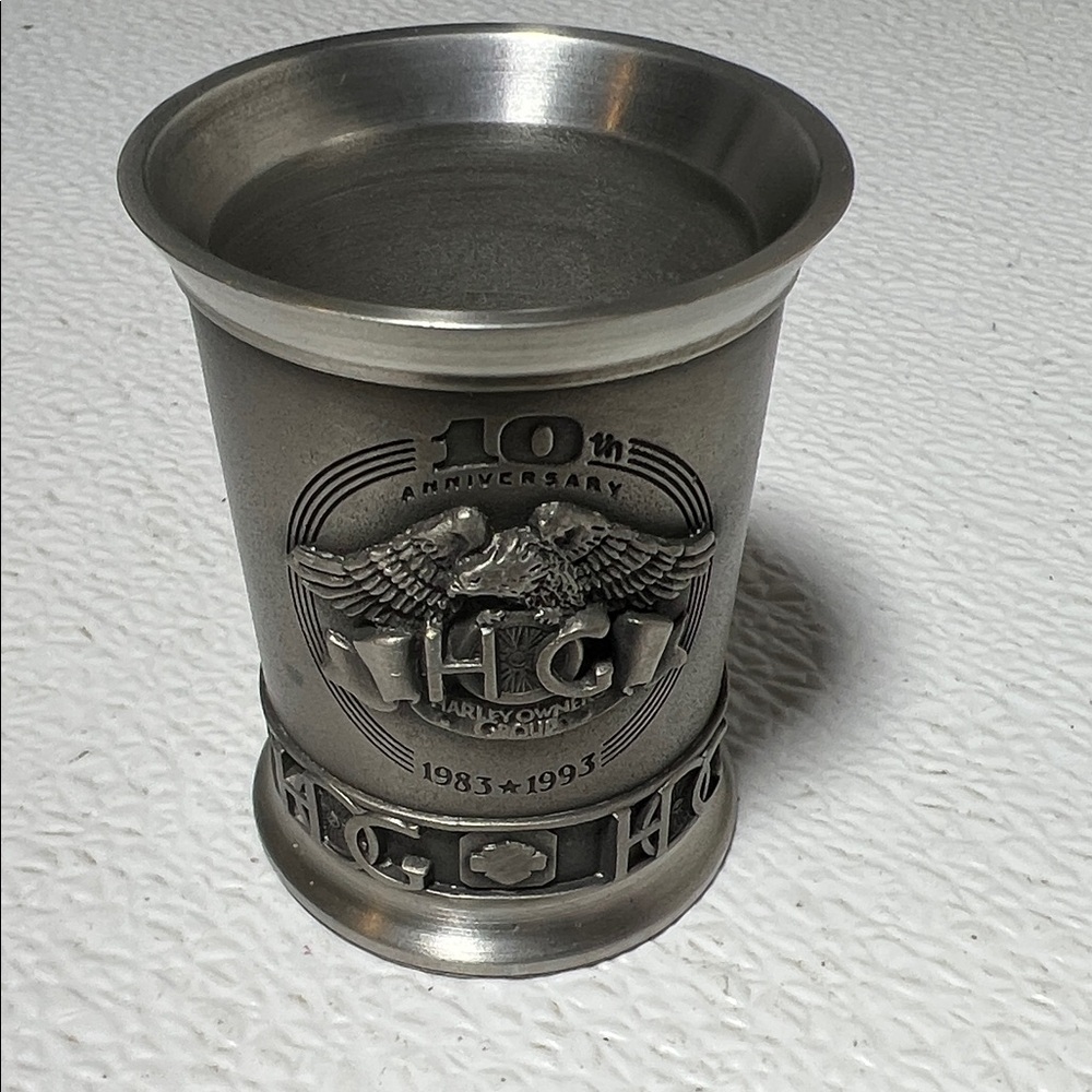 Harley-Davidson Pewter Limited 10th Anniversary Shot Cup